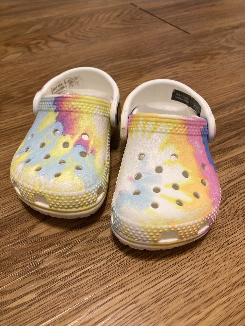 CROCS Toddler Size 5c — Pastel Tie-Dye